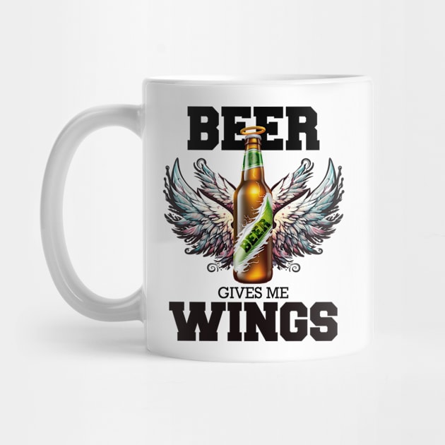 Beer give me Wings Version 1 wing by i2studio